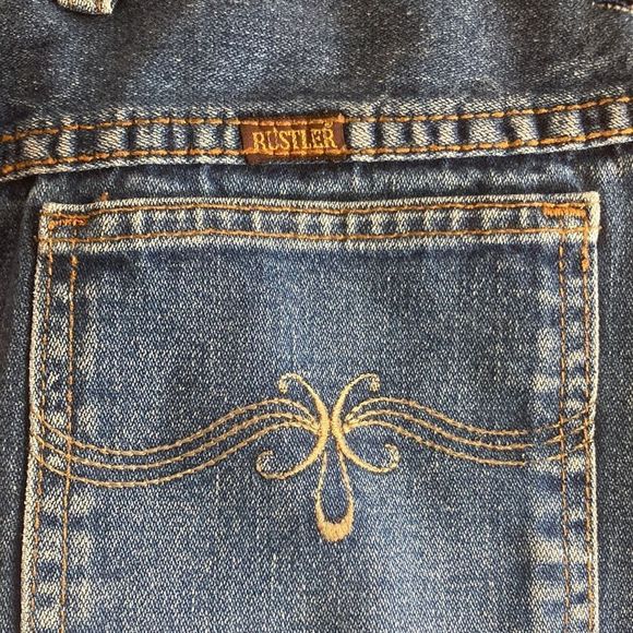 Vintage Women’s Rustler Straight Leg Blue Jeans Size 30x32 - Picture 3 of 15